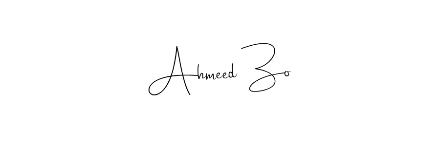 Use a signature maker to create a handwritten signature online. With this signature software, you can design (Andilay-7BmLP) your own signature for name Ahmeed Zo. Ahmeed Zo signature style 4 images and pictures png