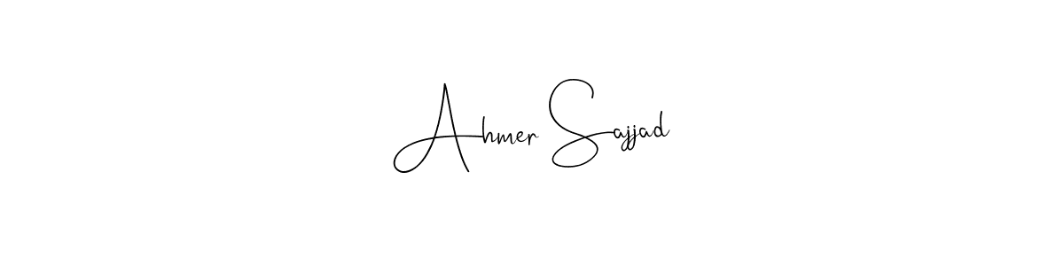 Ahmer Sajjad stylish signature style. Best Handwritten Sign (Andilay-7BmLP) for my name. Handwritten Signature Collection Ideas for my name Ahmer Sajjad. Ahmer Sajjad signature style 4 images and pictures png