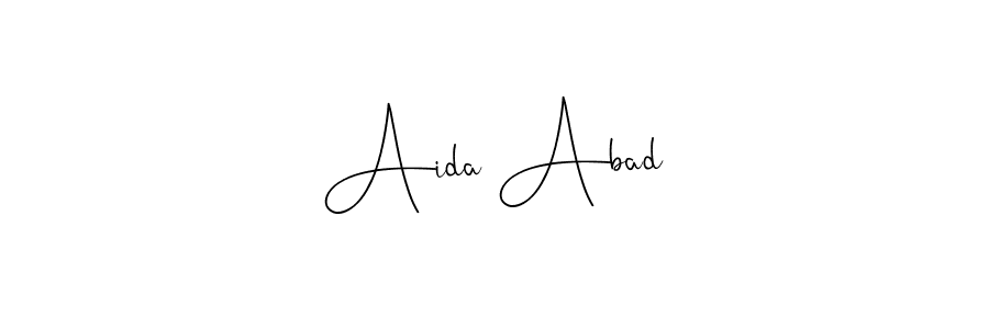The best way (Andilay-7BmLP) to make a short signature is to pick only two or three words in your name. The name Aida Abad include a total of six letters. For converting this name. Aida Abad signature style 4 images and pictures png