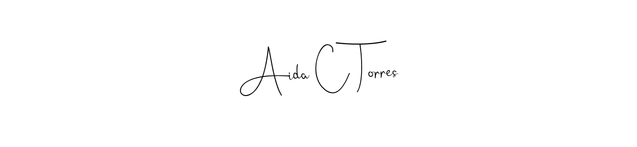 You can use this online signature creator to create a handwritten signature for the name Aida C Torres. This is the best online autograph maker. Aida C Torres signature style 4 images and pictures png