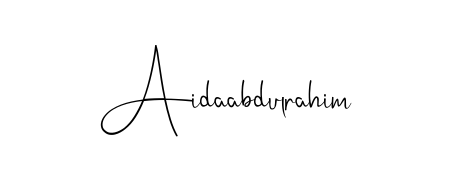 Try this chic Aidaabdulrahim handwritten sign style. Using Andilay-7BmLP font elements, it gives your name a sleek, memorable identity. Aidaabdulrahim signature style 4 images and pictures png