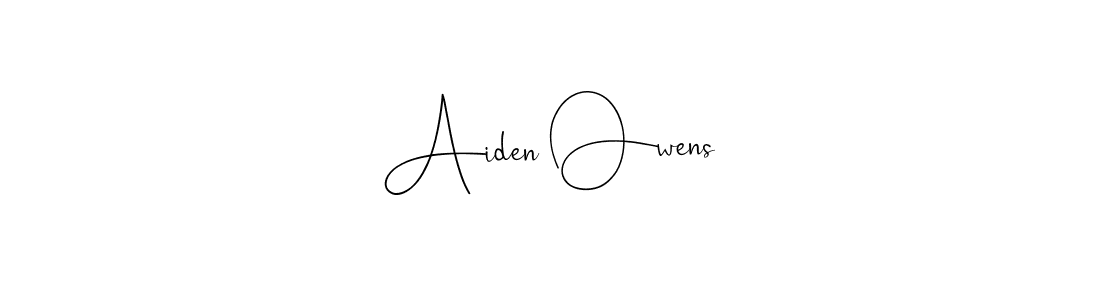 The best way (Andilay-7BmLP) to make a short signature is to pick only two or three words in your name. The name Aiden Owens include a total of six letters. For converting this name. Aiden Owens signature style 4 images and pictures png