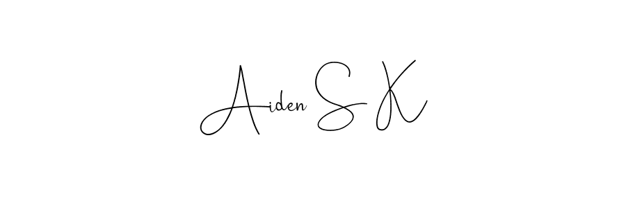 How to make Aiden S K signature? Andilay-7BmLP is a professional autograph style. Create handwritten signature for Aiden S K name. Aiden S K signature style 4 images and pictures png