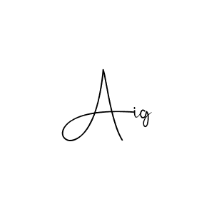 The best way (Andilay-7BmLP) to make a short signature is to pick only two or three words in your name. The name Aig include a total of six letters. For converting this name. Aig signature style 4 images and pictures png