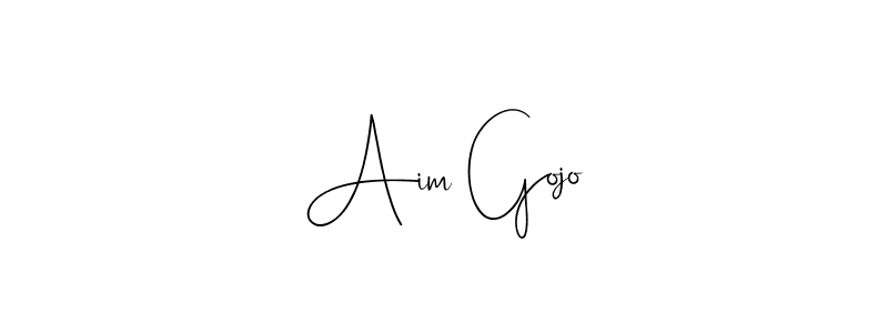 Create a beautiful signature design for name Aim Gojo. With this signature (Andilay-7BmLP) fonts, you can make a handwritten signature for free. Aim Gojo signature style 4 images and pictures png
