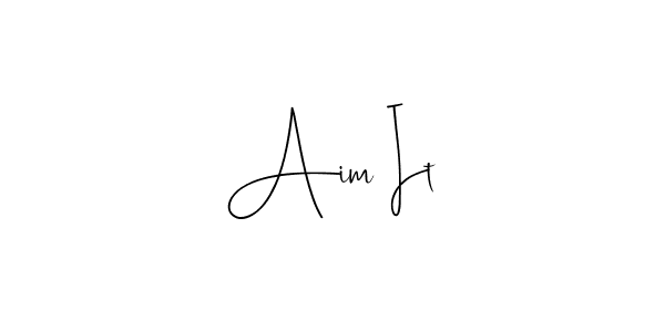 You can use this online signature creator to create a handwritten signature for the name Aim It. This is the best online autograph maker. Aim It signature style 4 images and pictures png