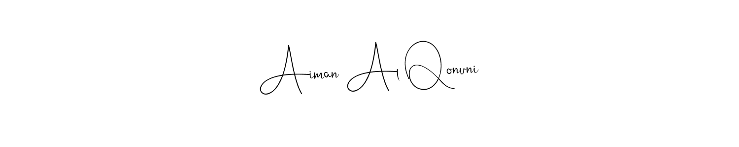 It looks lik you need a new signature style for name Aiman Al Qonuni. Design unique handwritten (Andilay-7BmLP) signature with our free signature maker in just a few clicks. Aiman Al Qonuni signature style 4 images and pictures png