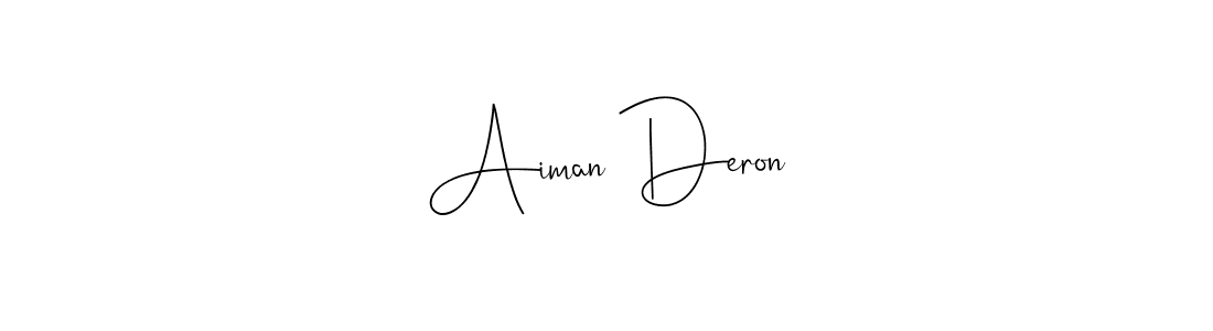 Here are the top 10 professional signature styles for the name Aiman Deron. These are the best autograph styles you can use for your name. Aiman Deron signature style 4 images and pictures png