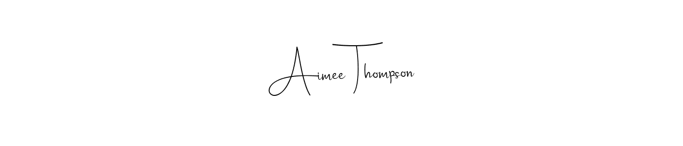 Make a beautiful signature design for name Aimee Thompson. Use this online signature maker to create a handwritten signature for free. Aimee Thompson signature style 4 images and pictures png