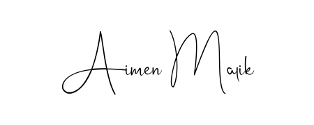 Create a beautiful signature design for name Aimen Malik. With this signature (Andilay-7BmLP) fonts, you can make a handwritten signature for free. Aimen Malik signature style 4 images and pictures png