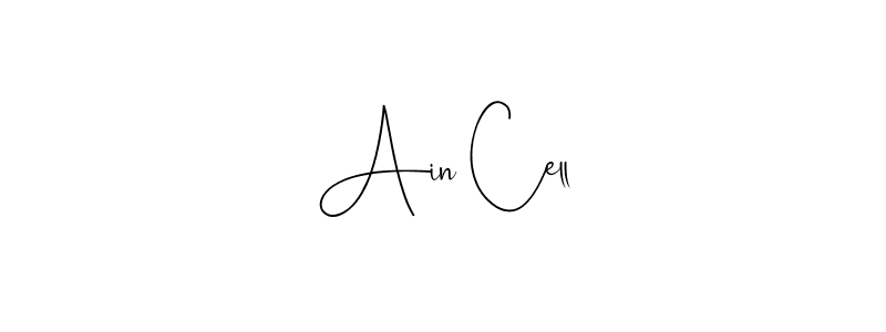 You can use this online signature creator to create a handwritten signature for the name Ain Cell. This is the best online autograph maker. Ain Cell signature style 4 images and pictures png