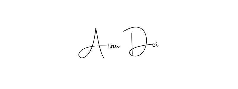 How to make Aina Doi signature? Andilay-7BmLP is a professional autograph style. Create handwritten signature for Aina Doi name. Aina Doi signature style 4 images and pictures png