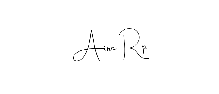 Use a signature maker to create a handwritten signature online. With this signature software, you can design (Andilay-7BmLP) your own signature for name Aina Rp. Aina Rp signature style 4 images and pictures png
