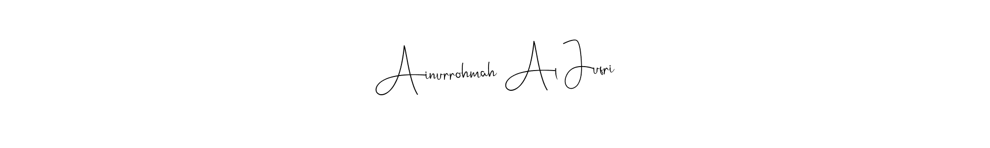 Ainurrohmah Al Jufri stylish signature style. Best Handwritten Sign (Andilay-7BmLP) for my name. Handwritten Signature Collection Ideas for my name Ainurrohmah Al Jufri. Ainurrohmah Al Jufri signature style 4 images and pictures png