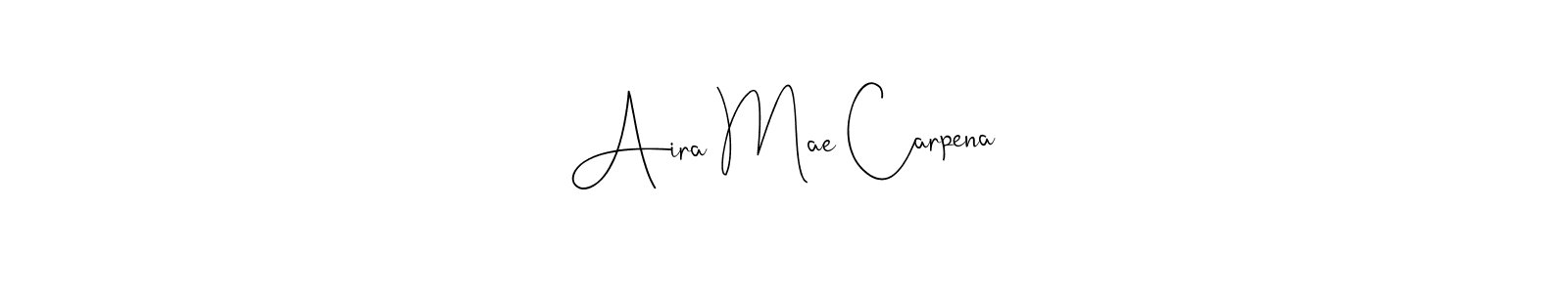 You can use this online signature creator to create a handwritten signature for the name Aira Mae Carpena. This is the best online autograph maker. Aira Mae Carpena signature style 4 images and pictures png
