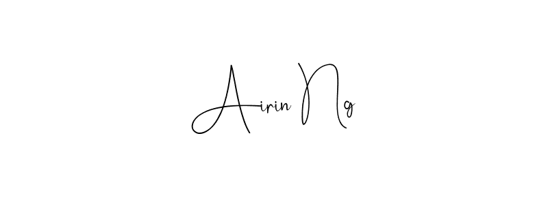 if you are searching for the best signature style for your name Airin Ng. so please give up your signature search. here we have designed multiple signature styles  using Andilay-7BmLP. Airin Ng signature style 4 images and pictures png