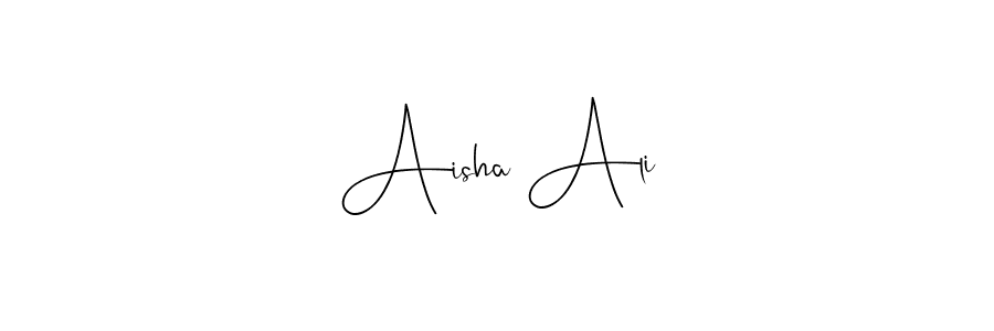 Use a signature maker to create a handwritten signature online. With this signature software, you can design (Andilay-7BmLP) your own signature for name Aisha Ali. Aisha Ali signature style 4 images and pictures png