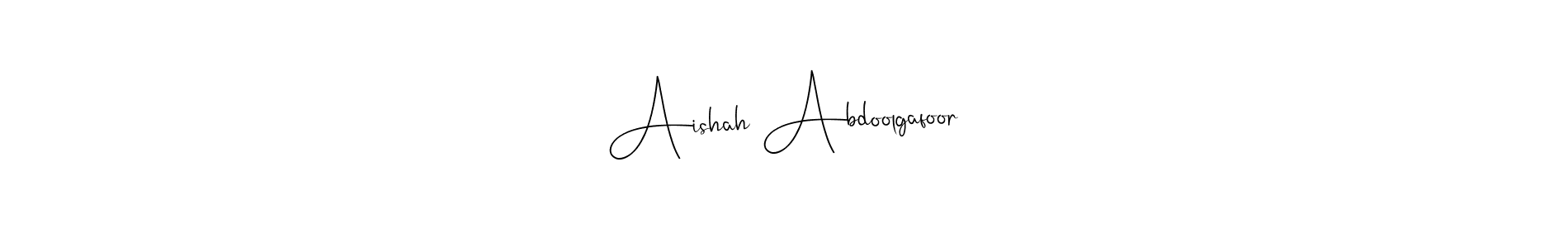 Similarly Andilay-7BmLP is the best handwritten signature design. Signature creator online .You can use it as an online autograph creator for name Aishah Abdoolgafoor. Aishah Abdoolgafoor signature style 4 images and pictures png