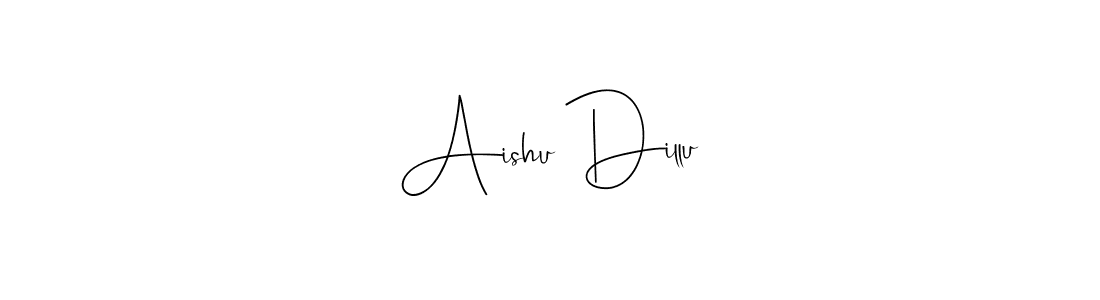 Design your own signature with our free online signature maker. With this signature software, you can create a handwritten (Andilay-7BmLP) signature for name Aishu Dillu. Aishu Dillu signature style 4 images and pictures png