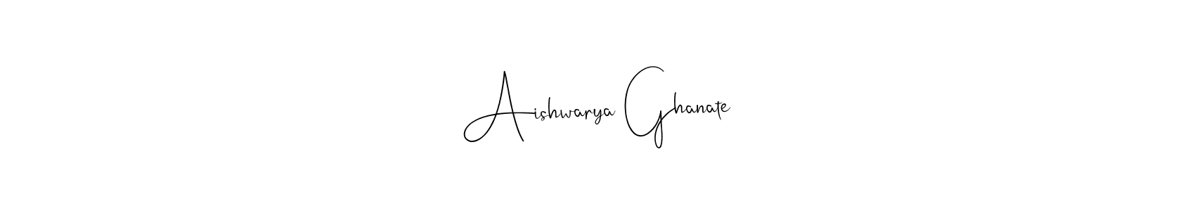 Create a beautiful signature design for name Aishwarya Ghanate. With this signature (Andilay-7BmLP) fonts, you can make a handwritten signature for free. Aishwarya Ghanate signature style 4 images and pictures png