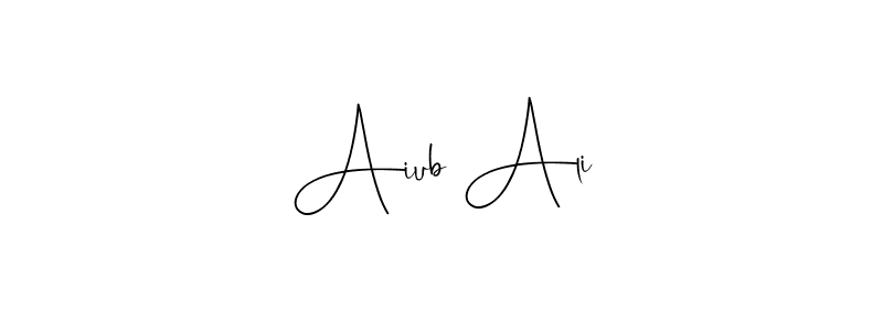 if you are searching for the best signature style for your name Aiub Ali. so please give up your signature search. here we have designed multiple signature styles  using Andilay-7BmLP. Aiub Ali signature style 4 images and pictures png