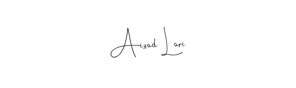 The best way (Andilay-7BmLP) to make a short signature is to pick only two or three words in your name. The name Aizad Lari include a total of six letters. For converting this name. Aizad Lari signature style 4 images and pictures png