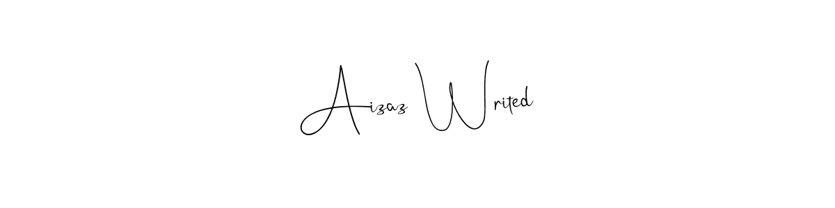 Also You can easily find your signature by using the search form. We will create Aizaz Writed name handwritten signature images for you free of cost using Andilay-7BmLP sign style. Aizaz Writed signature style 4 images and pictures png