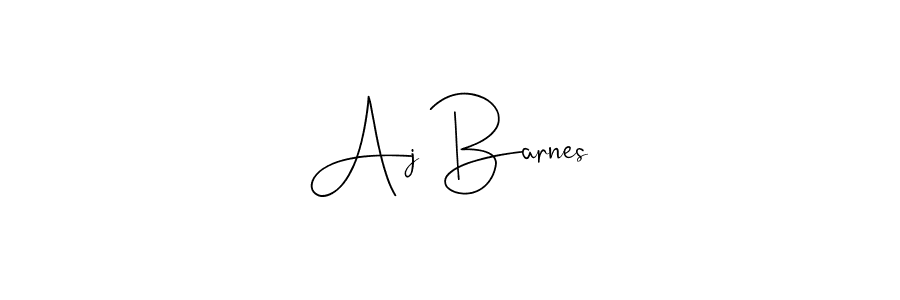 Aj Barnes stylish signature style. Best Handwritten Sign (Andilay-7BmLP) for my name. Handwritten Signature Collection Ideas for my name Aj Barnes. Aj Barnes signature style 4 images and pictures png