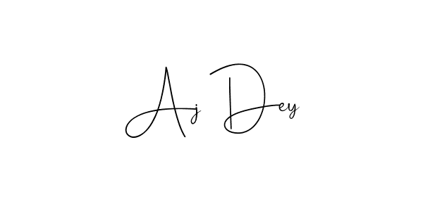 Design your own signature with our free online signature maker. With this signature software, you can create a handwritten (Andilay-7BmLP) signature for name Aj Dey. Aj Dey signature style 4 images and pictures png
