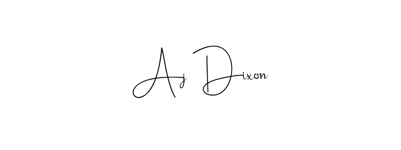 Also You can easily find your signature by using the search form. We will create Aj Dixon name handwritten signature images for you free of cost using Andilay-7BmLP sign style. Aj Dixon signature style 4 images and pictures png