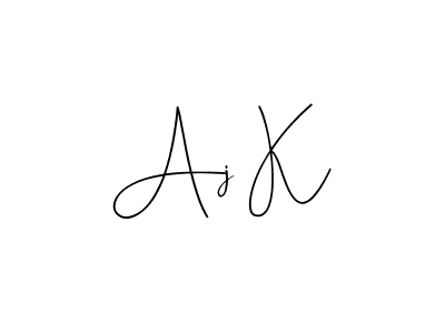 It looks lik you need a new signature style for name Aj K. Design unique handwritten (Andilay-7BmLP) signature with our free signature maker in just a few clicks. Aj K signature style 4 images and pictures png