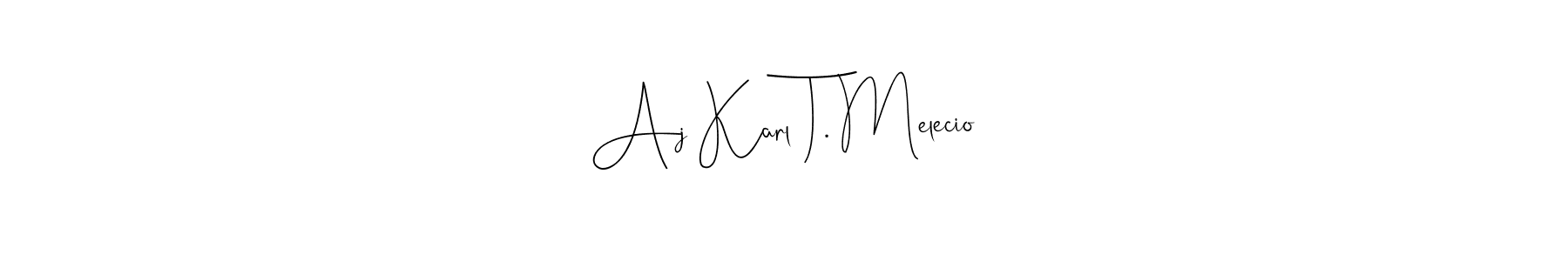 Here are the top 10 professional signature styles for the name Aj Karl T. Melecio. These are the best autograph styles you can use for your name. Aj Karl T. Melecio signature style 4 images and pictures png