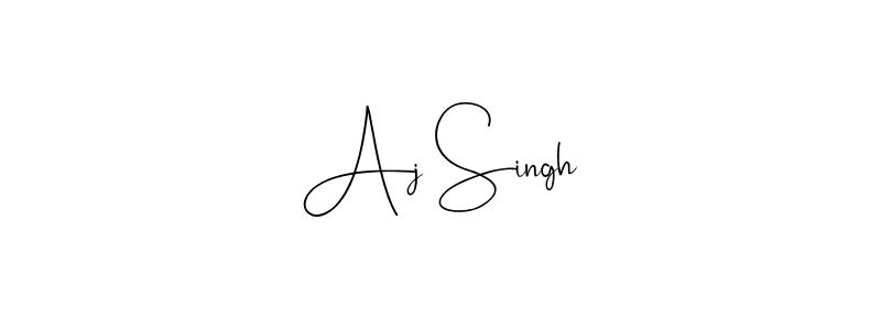 if you are searching for the best signature style for your name Aj Singh. so please give up your signature search. here we have designed multiple signature styles  using Andilay-7BmLP. Aj Singh signature style 4 images and pictures png