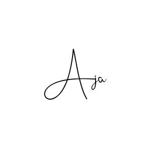 Make a beautiful signature design for name Aja. With this signature (Andilay-7BmLP) style, you can create a handwritten signature for free. Aja signature style 4 images and pictures png