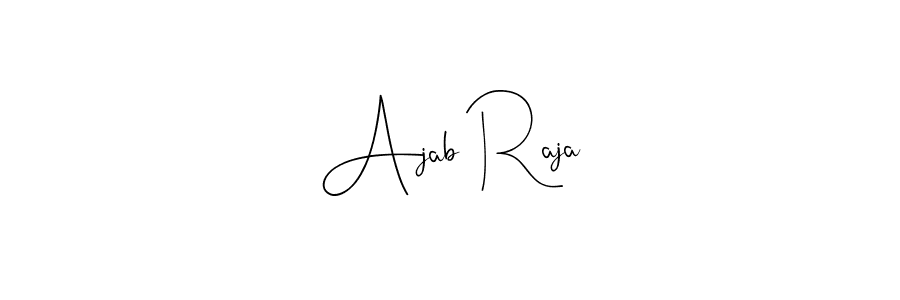 Andilay-7BmLP is a professional signature style that is perfect for those who want to add a touch of class to their signature. It is also a great choice for those who want to make their signature more unique. Get Ajab Raja name to fancy signature for free. Ajab Raja signature style 4 images and pictures png