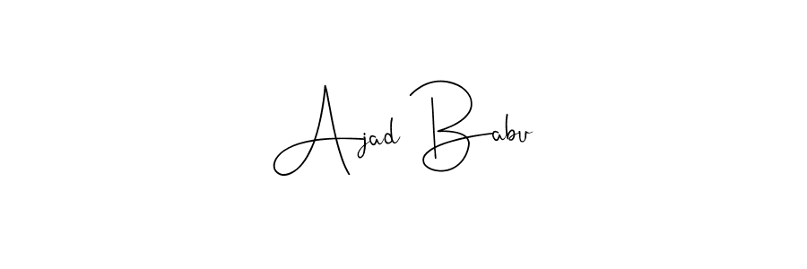 Similarly Andilay-7BmLP is the best handwritten signature design. Signature creator online .You can use it as an online autograph creator for name Ajad Babu. Ajad Babu signature style 4 images and pictures png