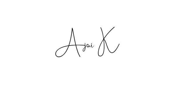 Here are the top 10 professional signature styles for the name Ajai K. These are the best autograph styles you can use for your name. Ajai K signature style 4 images and pictures png