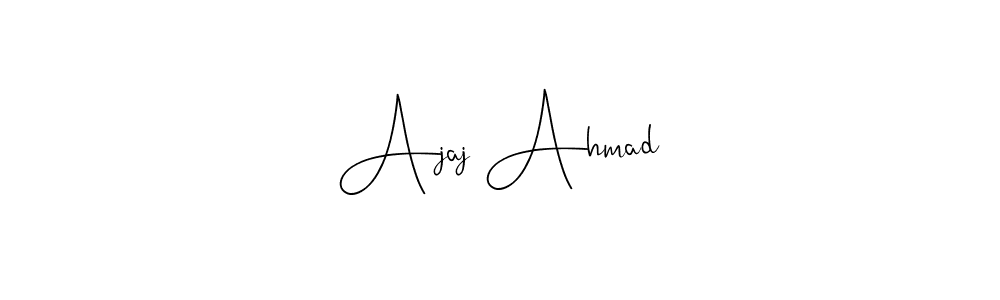 Here are the top 10 professional signature styles for the name Ajaj Ahmad. These are the best autograph styles you can use for your name. Ajaj Ahmad signature style 4 images and pictures png