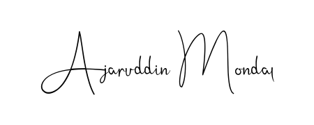 An effortless, minimalist signature concept for Ajaruddin Mondal using Andilay-7BmLP design. Clean lines that look great on any document. Ajaruddin Mondal signature style 4 images and pictures png