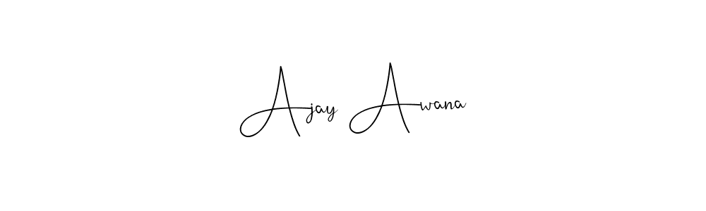 if you are searching for the best signature style for your name Ajay Awana. so please give up your signature search. here we have designed multiple signature styles  using Andilay-7BmLP. Ajay Awana signature style 4 images and pictures png