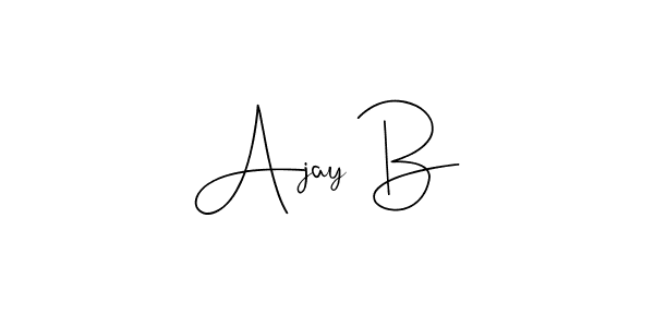 Also You can easily find your signature by using the search form. We will create Ajay B name handwritten signature images for you free of cost using Andilay-7BmLP sign style. Ajay B signature style 4 images and pictures png