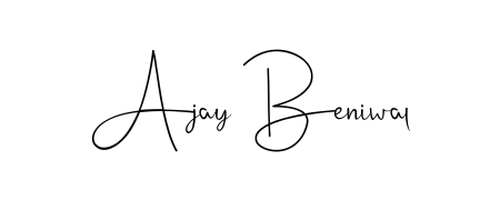 Personalize your online presence with Ajay Beniwal signature rendered in elegant Andilay-7BmLP font. Great for website footers and blogs. Ajay Beniwal signature style 4 images and pictures png