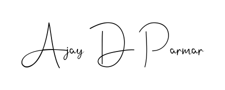 Make your name Ajay D Parmar memorable on every contract using Andilay-7BmLP autograph style. Instant transparent background export available. Ajay D Parmar signature style 4 images and pictures png