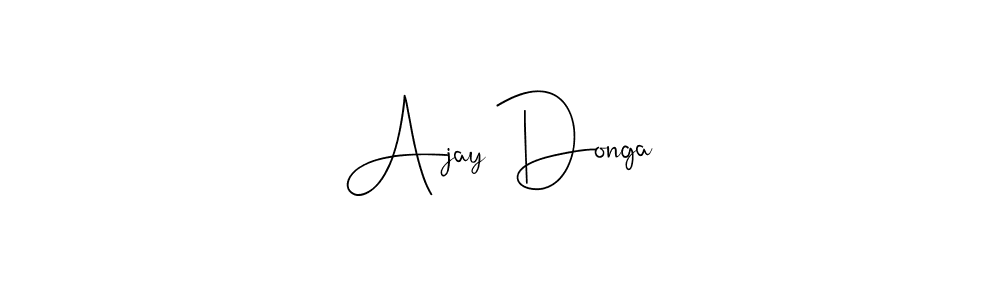 You should practise on your own different ways (Andilay-7BmLP) to write your name (Ajay Donga) in signature. don't let someone else do it for you. Ajay Donga signature style 4 images and pictures png