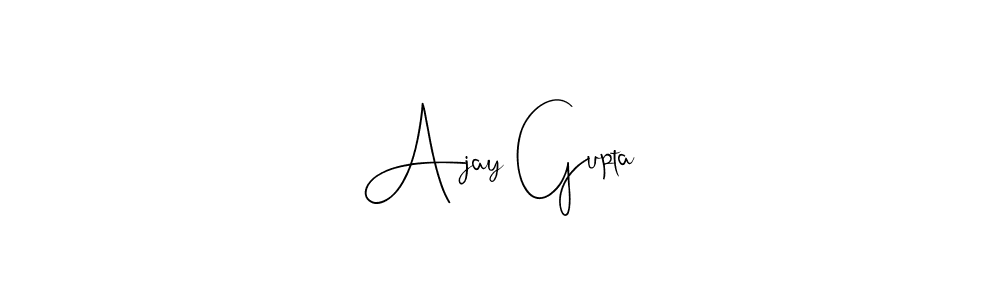 Make a beautiful signature design for name Ajay Gupta. With this signature (Andilay-7BmLP) style, you can create a handwritten signature for free. Ajay Gupta signature style 4 images and pictures png