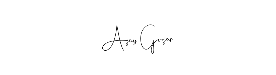 You can use this online signature creator to create a handwritten signature for the name Ajay Gurjar. This is the best online autograph maker. Ajay Gurjar signature style 4 images and pictures png