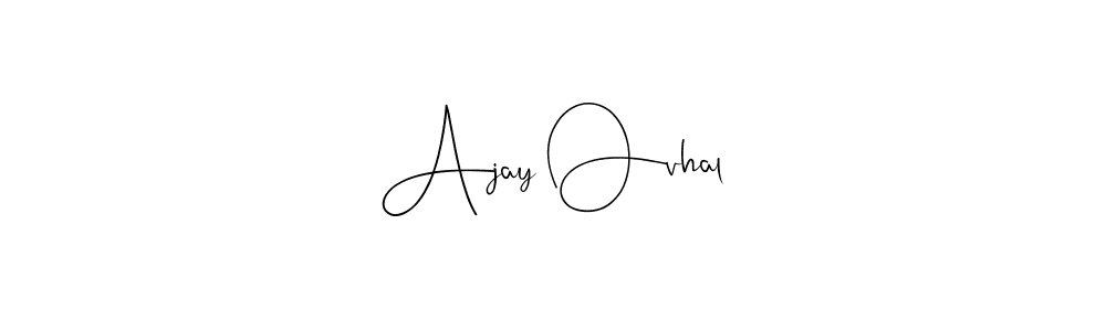 This is the best signature style for the Ajay Ovhal name. Also you like these signature font (Andilay-7BmLP). Mix name signature. Ajay Ovhal signature style 4 images and pictures png