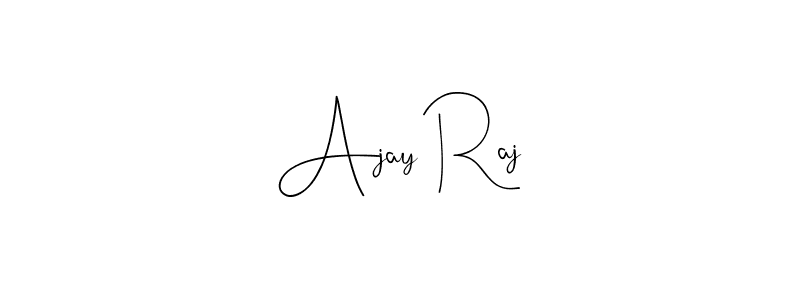 if you are searching for the best signature style for your name Ajay Raj. so please give up your signature search. here we have designed multiple signature styles  using Andilay-7BmLP. Ajay Raj signature style 4 images and pictures png