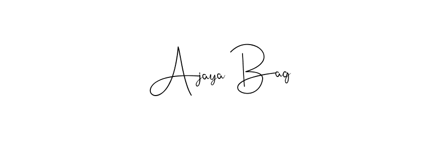 Design your own signature with our free online signature maker. With this signature software, you can create a handwritten (Andilay-7BmLP) signature for name Ajaya Bag. Ajaya Bag signature style 4 images and pictures png