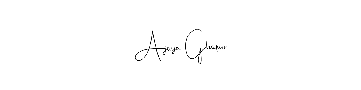 Make a beautiful signature design for name Ajaya Ghalan. Use this online signature maker to create a handwritten signature for free. Ajaya Ghalan signature style 4 images and pictures png